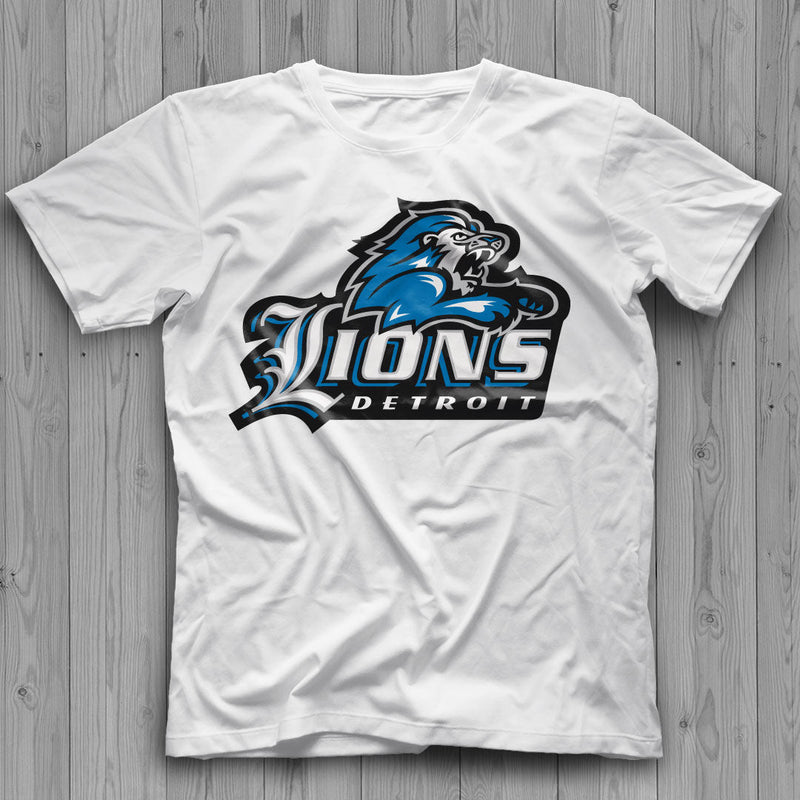 Detroit Lions Logo SVG, Detroit Lions Emblems, NFL Lions PNG, NFL Lions Logo Printable, Detroit Lions Logo Transparent