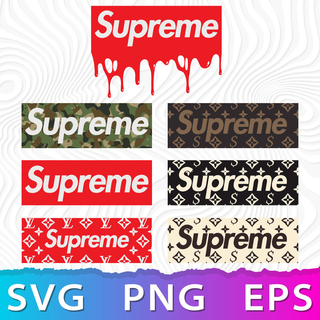 Supreme Logo SVG, LV Supreme Logo SVG, Supreme Symbol, Supreme Logo Transparent