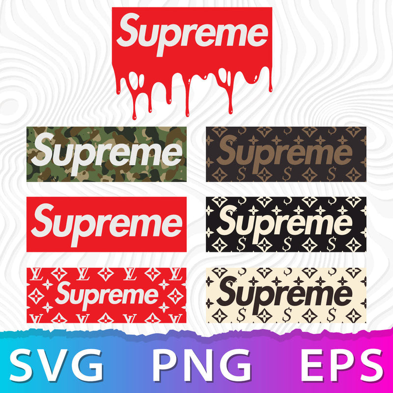 Supreme Logo SVG, LV Supreme Logo SVG, Supreme Symbol, Supreme Logo Transparent