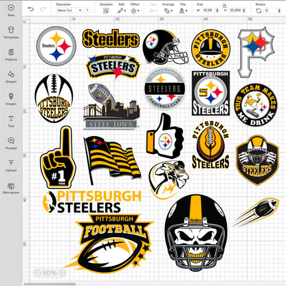 Pittsburgh Steelers Logo SVG, Pittsburgh Steelers PNG Logo Transparent, SVG Cut Files For Cricut / Silhouette