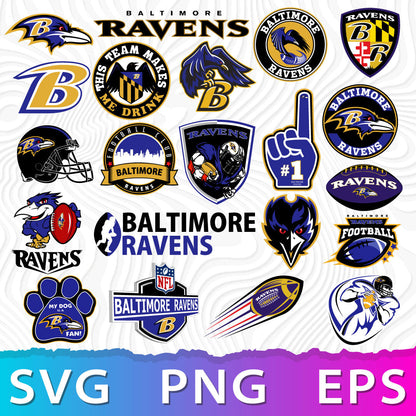 Baltimore Ravens Logo SVG, Ravens PNG Logo, Ravens Emblem, Baltimore Ravens Logo Vector