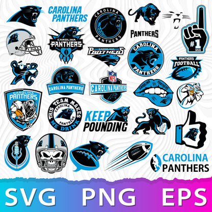 Carolina Panthers Logo SVG, Panthers Logo PNG, NFL Carolina Panthers, Carolina Panthers Printable Logo
