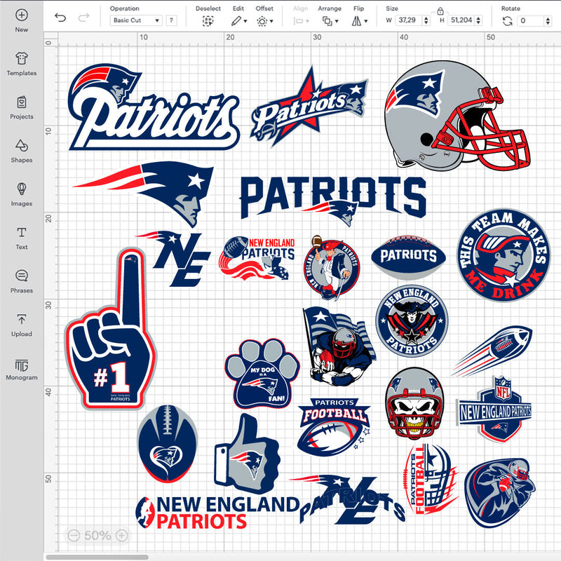 New England Patriots SVG Bundle