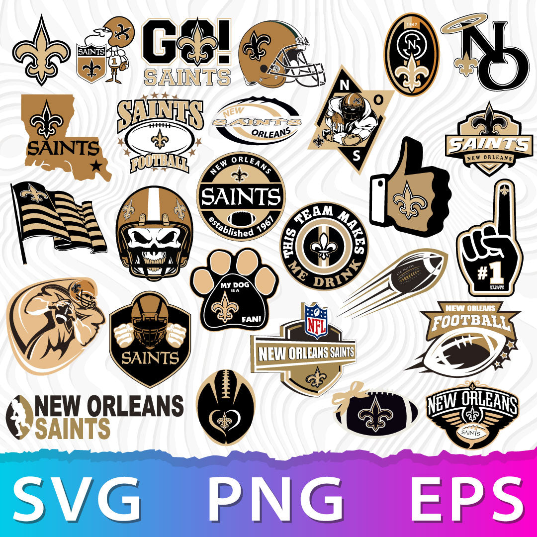 New Orleans Saints Logo SVG, Saints Logo PNG, NFL Logos Saints, Saints Emblem