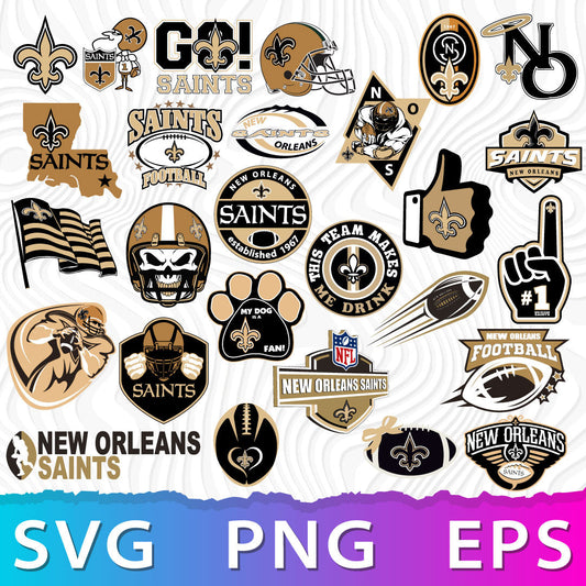 New Orleans Saints Logo SVG, Saints Logo PNG, NFL Logos Saints, Saints Emblem