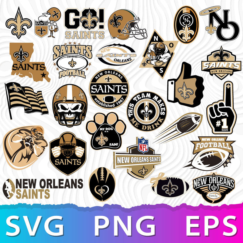 New Orleans Saints Logo SVG, New Orleans Saints PNG Logo Transparent