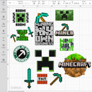 Minecraft Logo SVG, Minecraft PNG, Creeper Face SVG, Original Minecraft Logo, Minecraft Logo Transparent