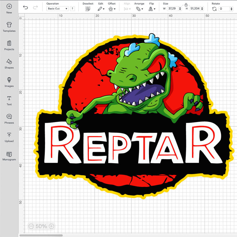 Reptar Rugrats SVG, Reptar PNG, Reptar Vector, Reptar Rugrats Cricut Design