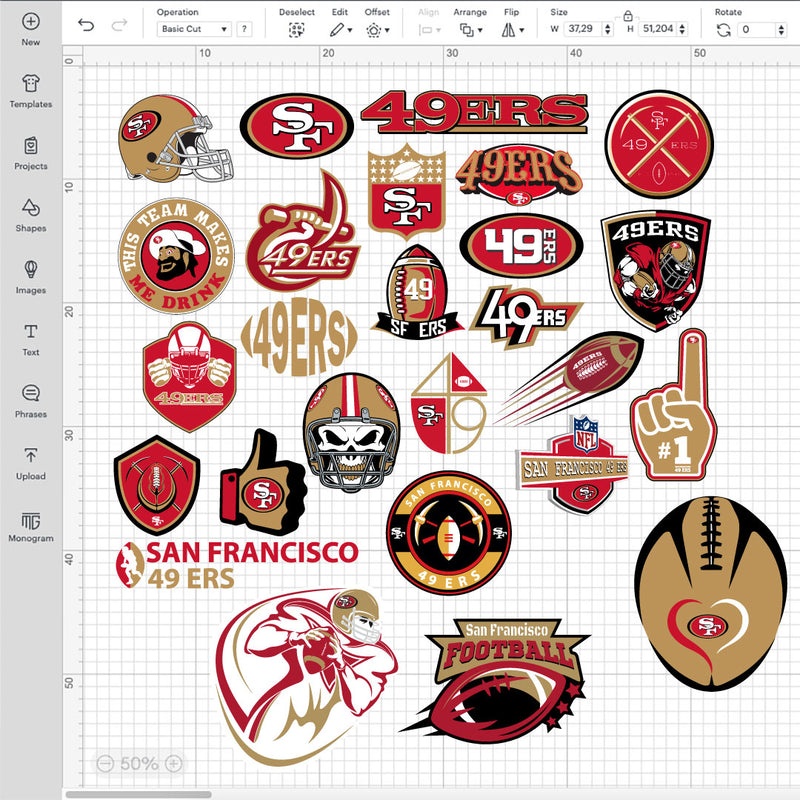 San Francisco 49ers Logo SVG, 49ers PNG, NFL San Francisco 49ers Logo, 49ers Emblem