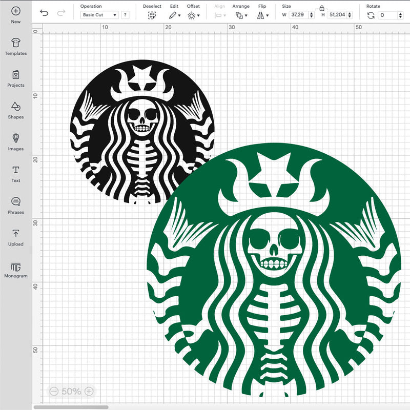 Starbucks Skeleton SVG, Skull Coffee PNG, Skeleton Starbucks Logo Transparent