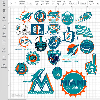 Miami Dolphins Logo SVG, Miami Dolphins PNG Logo Transparent, SVG Cut Files For Cricut / Silhouette