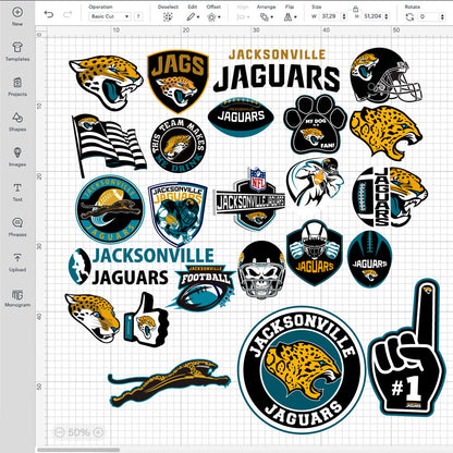Jacksonville Jaguars Logo SVG, Jacksonville Jaguars PNG Logo Transparent, SVG Cut Files For Cricut / Silhouette