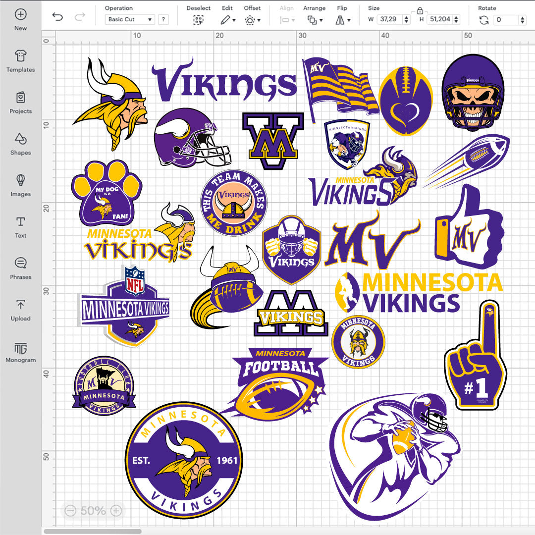 Minnesota Vikings Logo SVG, Minnesota Vikings PNG Logo Transparent, SVG Cut Files For Cricut / Silhouette