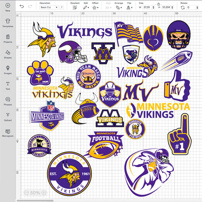 Minnesota Vikings Logo SVG, Minnesota Vikings PNG Logo Transparent, SVG Cut Files For Cricut / Silhouette