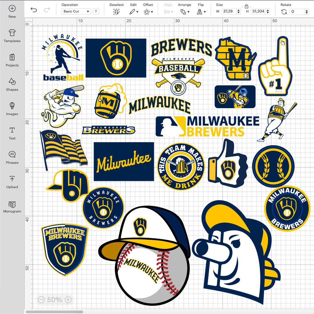 Milwaukee Brewers Logo SVG, Brewers PNG Logo Transparent, SVG Cut Files For Cricut / Silhouette