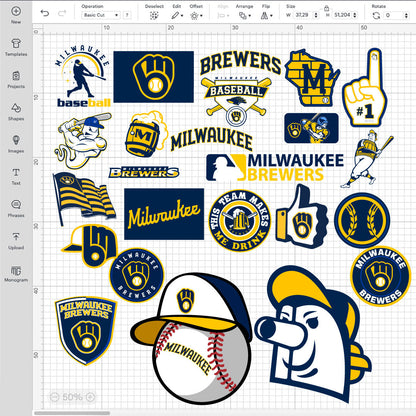 Milwaukee Brewers Logo SVG, Brewers PNG Logo Transparent, SVG Cut Files For Cricut / Silhouette