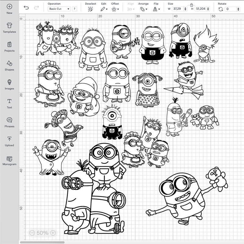 Minions SVG, Minions PNG Transparent, Minion SVG For Cricut, Minions Outline SVG, Minions Cricut Designs