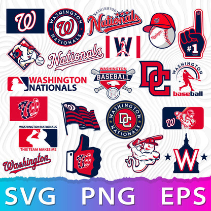 Washington Nationals Logo SVG, Nationals Logo PNG, Washington Nationals Emblem