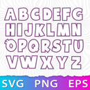 Gabby Dollhouse Alphabet SVG, Gabby Dollhouse Font PNG, Cricut Dollhouse Numbers SVG