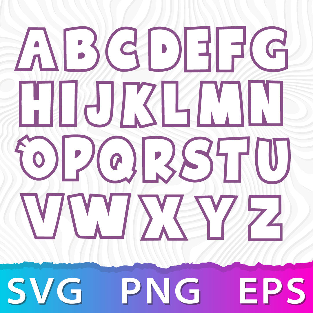 Gabby Dollhouse Alphabet SVG, Gabby Dollhouse Font SVG, Cricut Dollhouse Numbers PNG