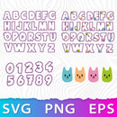 Gabby Dollhouse Alphabet SVG, Gabby Dollhouse Font PNG, Cricut Dollhouse Numbers SVG