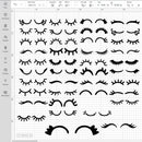 Eyelash Bundle SVG, Lashes PNG, Bundle Of Lashes SVG, Eyelash Clipart