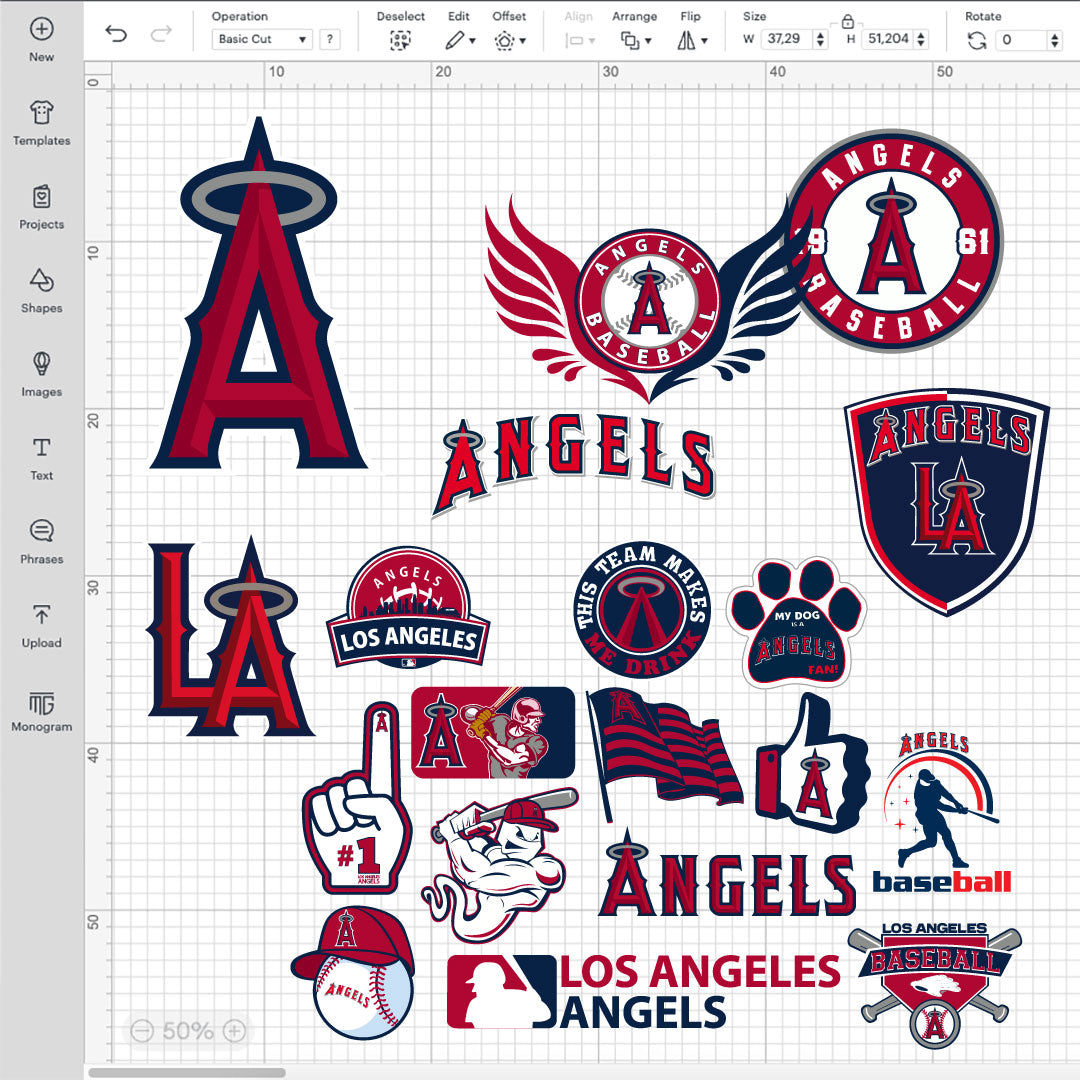 Los Angeles Angels Logo SVG, LA Angels PNG Logo Transparent, SVG Cut Files For Cricut / Silhouette