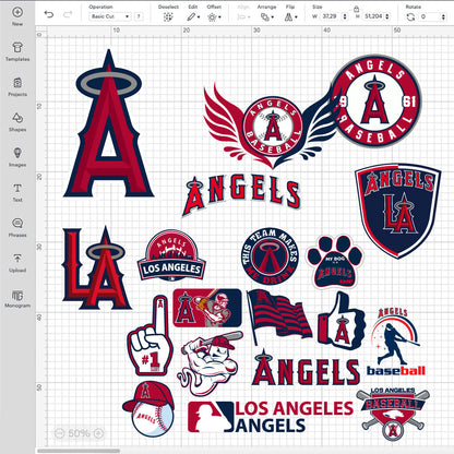 Los Angeles Angels Logo SVG, LA Angels PNG Logo Transparent, SVG Cut Files For Cricut / Silhouette