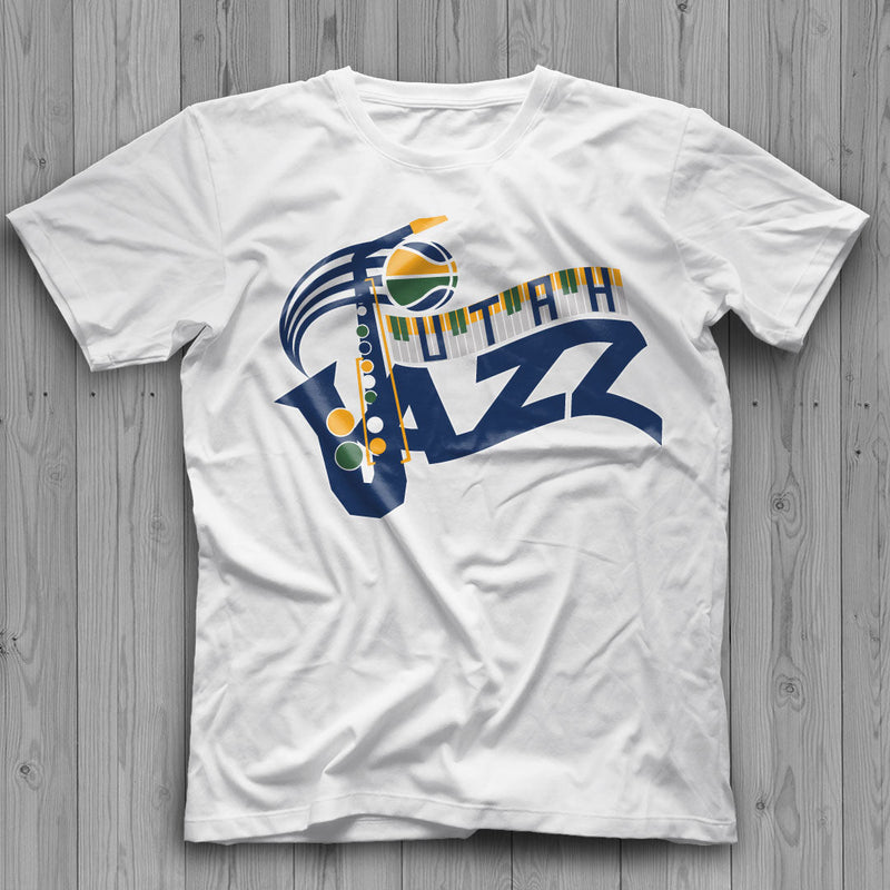 Utah Jazz Basketball Logo SVG, Utah Jazz Logo PNG, Utah Jazz Clipart