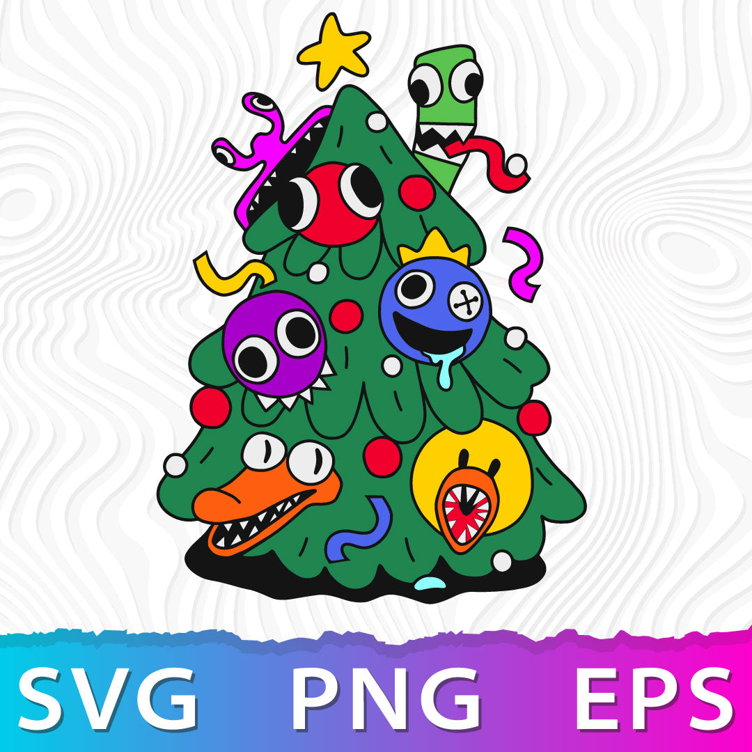 Rainbow Friends SVG, Rainbow Friends Christmas SVG, Rainbow Friends PNG, Rainbow Friends Roblox, Roblox SVG