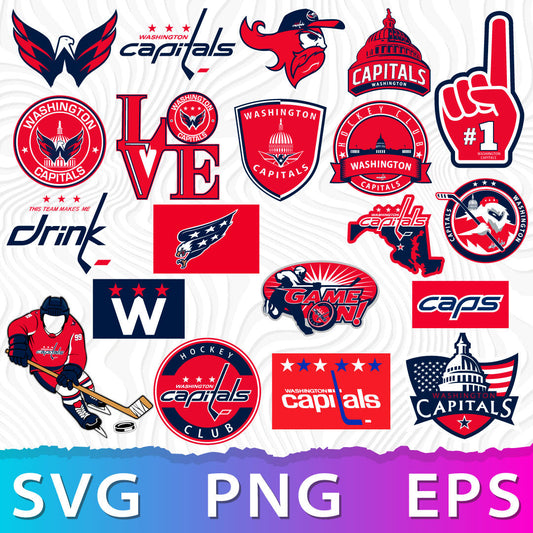 Washington Capitals Logo SVG, Capitals Logo PNG, Capitals Hockey Logo, Capitals Logo Vector