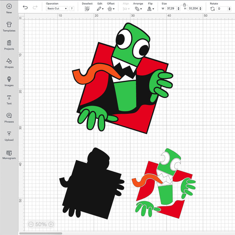 Rainbow Friends Roblox Green SVG, Rainbow Friends Cricut, Rainbow Friends PNG, Rainbow Friends Sublimation, Roblox SVG