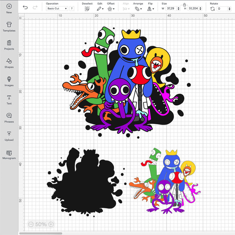 Rainbow Friends SVG, Rainbow Friends Roblox All Characters, Rainbow Friends PNG, Rainbow Friends Cut, Roblox SVG