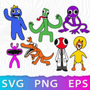 Rainbow Friends Characters SVG, Rainbow Friends Cricut, Rainbow Friends PNG, Rainbow Friends Vector