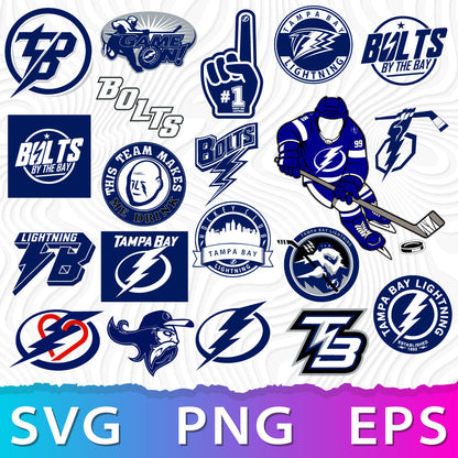 Tampa Bay Lightning Logo SVG, Tampa Bay Lightning PNG, TB Lightning Logo, Tampa Bay Lightning Logo Transparent