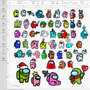 Among Us SVG Bundle, Among Us SVG Black And White, Among Us PNG, Among Us Cricut SVG