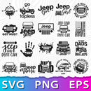 Jeep SVG Bundle, Jeep Decals SVG, Cricut Jeep Designs, Jeep Cricut PNG, Jeep Silhouette SVG