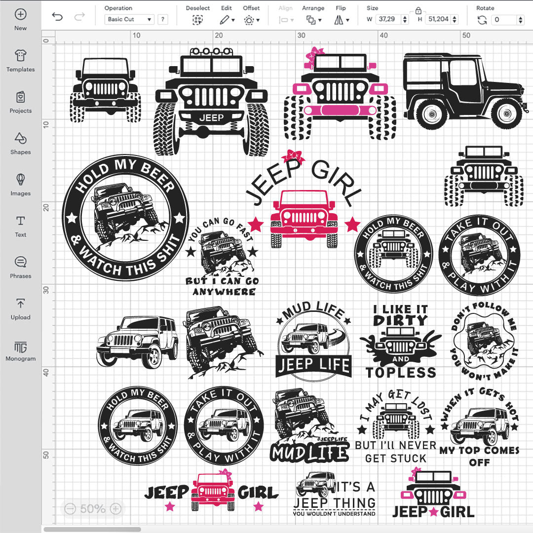 Jeep SVG Bundle, Jeep SVG, Jeep Silhouette, Jeep SVG For Cricut, Jeep Wrangler SVG