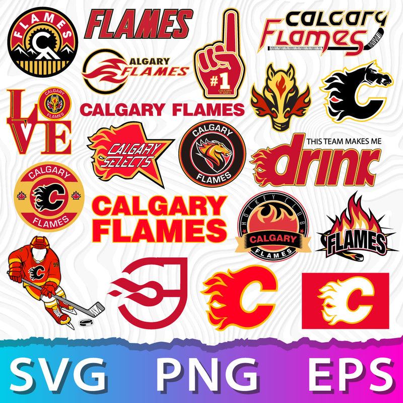 Calgary Flames Logo SVG, Cgy Hockey, Calgary Flames PNG, Calgary Flames Logo Printable, Flames Logo Vector