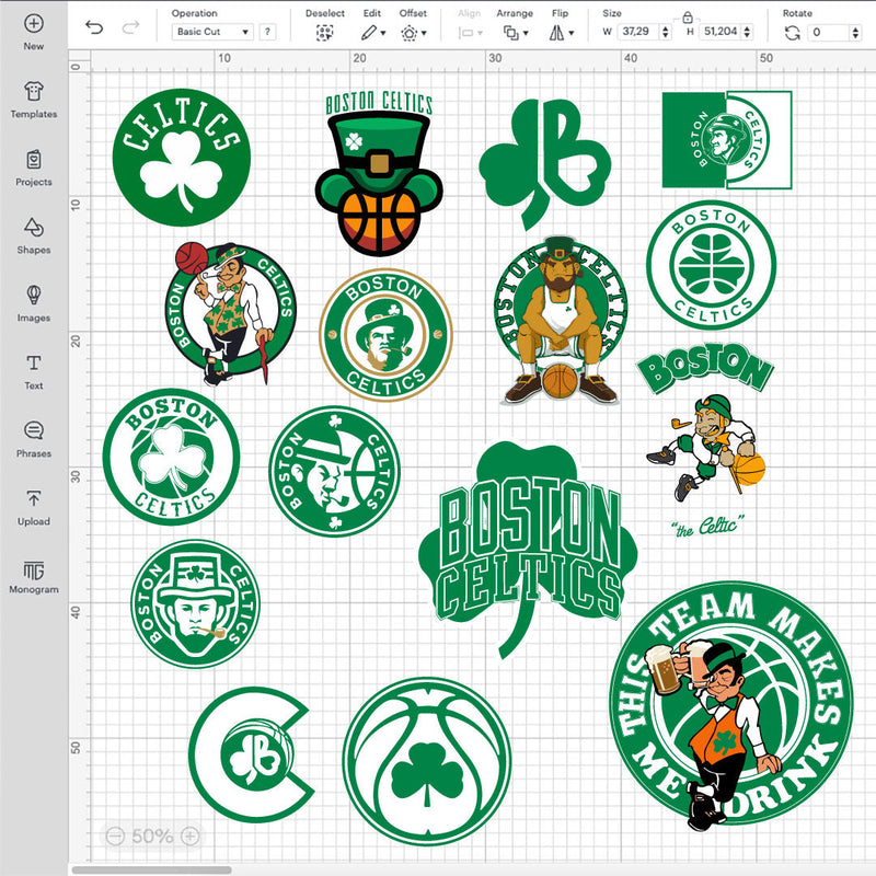 Boston Celtics Logo SVG, NBA Celtics Logo, Boston Celtics PNG, Printable Celtics Logo