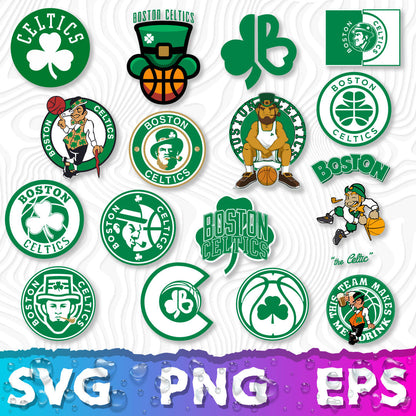 Boston Celtics Logo SVG, NBA Celtics Logo, Boston Celtics PNG, Printable Celtics Logo Transparent