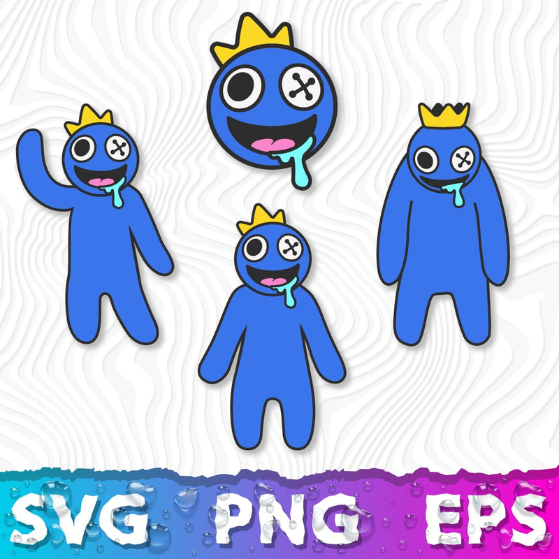 Blue SVG, Rainbow friends SVG, Rainbow friends png, Rainbow Friends Roblox Blue, Blue SVG