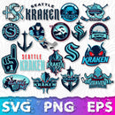 Seattle Kraken Logo SVG, Seattle Kraken PNG Logo Transparent, SVG Cut Files For Cricut / Silhouette