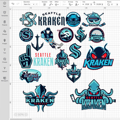 Seattle Kraken Logo SVG, Kraken Logo NHL, Seattle Kraken PNG, Kraken Vector Logo, Seattle Kraken Logo Transparent