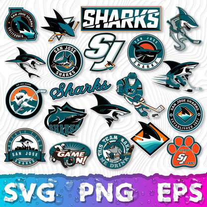 San Jose Sharks Logo SVG, San Jose Sharks PNG, SJ Sharks Logo, SJ Sharks Logo Transparent, San Jose Sharks Clipart