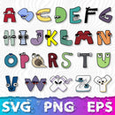 Alphabet Lore SVG, Cricut SVG, Villain Letter ABC, Lore Alphabet PNG, Alphabet Lore Font Svg