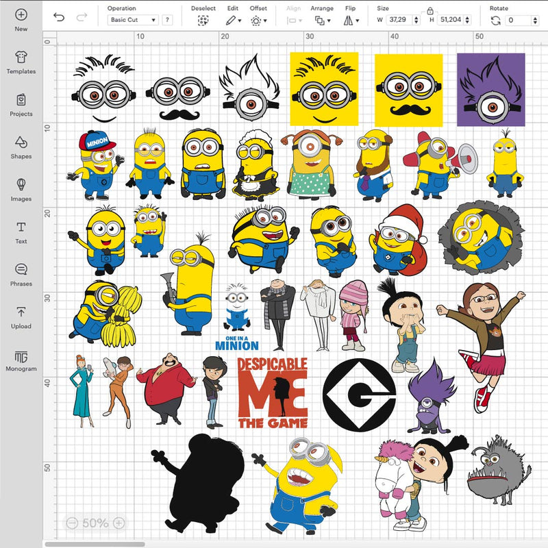 Minions SVG, Minion SVG Cricut, Minion Shirt SVG, Minion Silhouette PNG, Minion Face