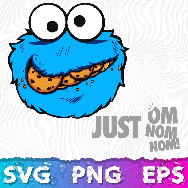 Cookie Monster x Swoosh SVG, Cookie Monster Nike SVG, Nike Logo Cool, Cookie Monster PNG Transparent, Nike Logo SVG