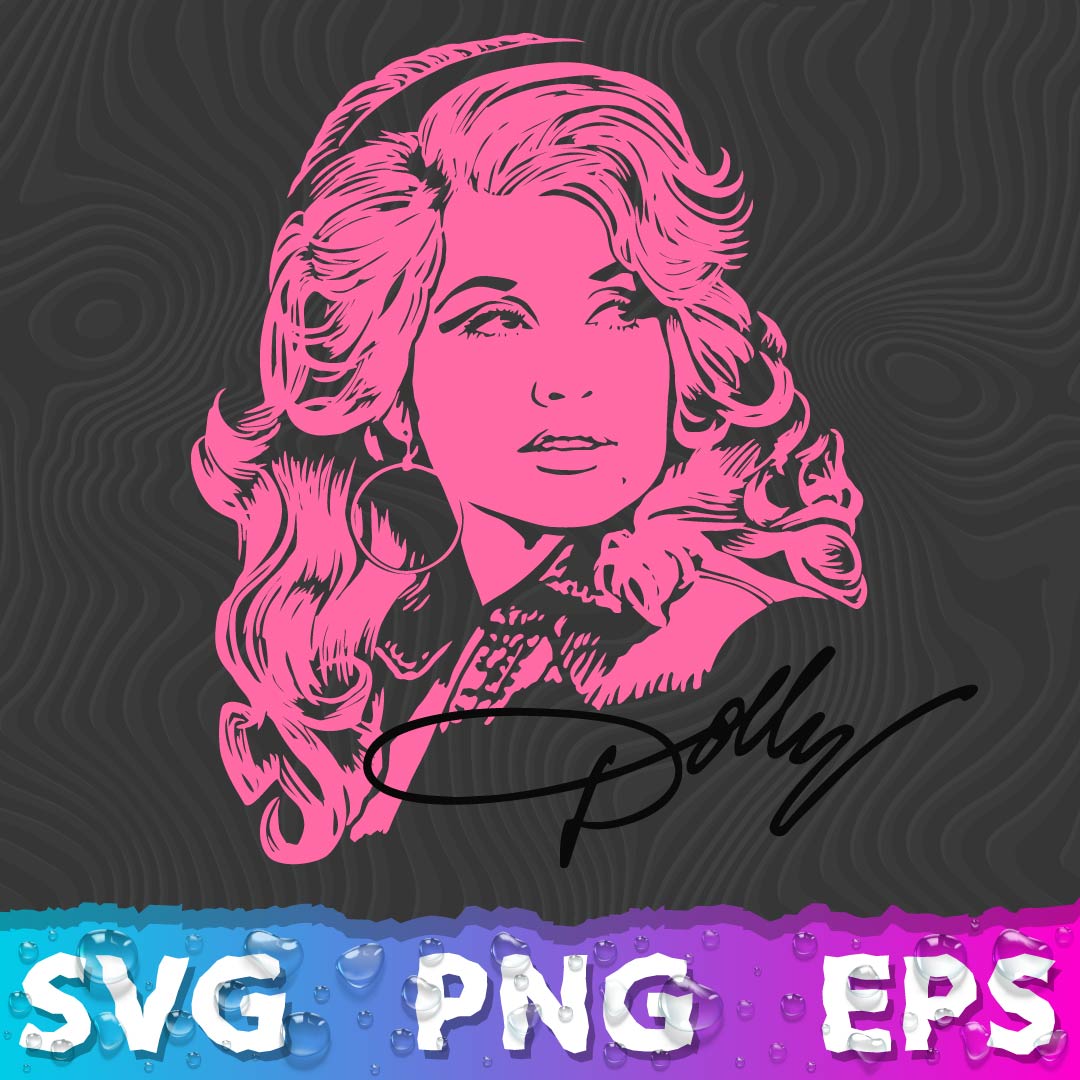 Dolly Parton SVG, Dolly Parton Silhouette PNG, Dolly Parton Cricut, Co