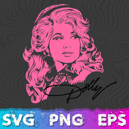 Dolly Parton SVG, Dolly Parton Silhouette PNG, Dolly Parton Cricut, Country Music SVG